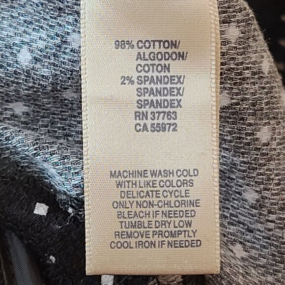 Rafaella Skirt Womens Size 10 Black White Diamond Print Pencil Career Office - Picture 12 of 12